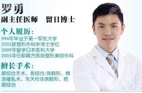 罗勇 广州南方医院整形外科医生