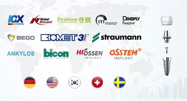 牙齒種植體主要品牌
