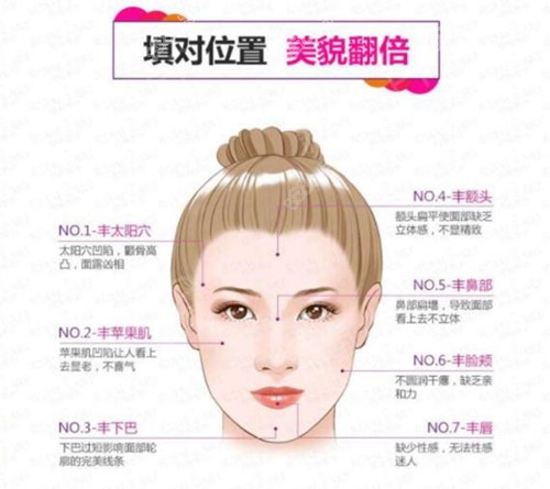 全面部填充部位