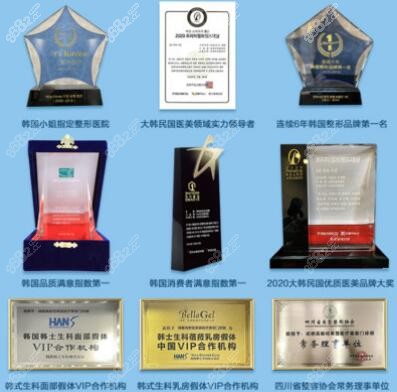 成都鈕萊茵醫(yī)院榮譽(yù)資質(zhì)
