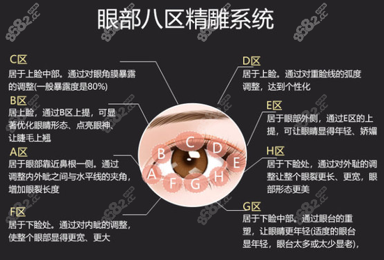 将眼部精分到八区