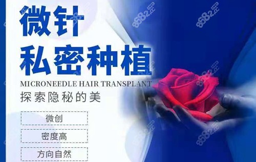 微针私密毛发种植密度高，方向自然