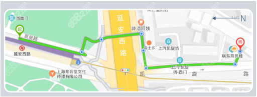 上海联合丽格医疗美容来院地图