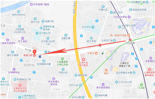上海美奥口腔门诊部地图