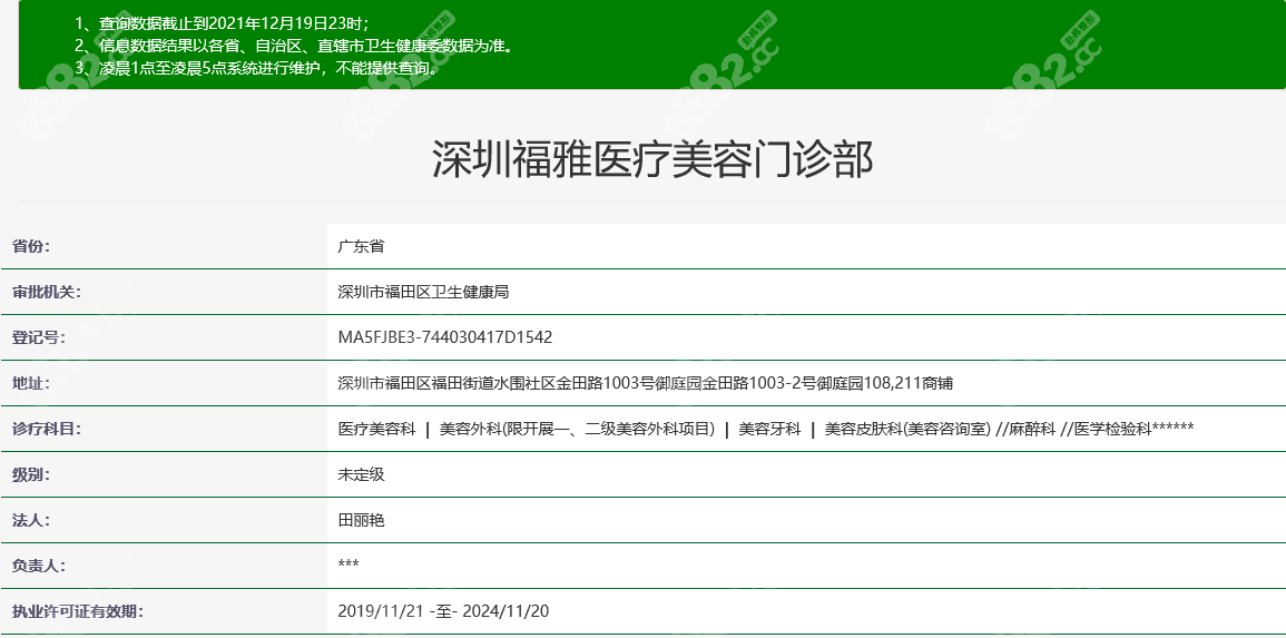 深圳福雅医疗美容门诊部