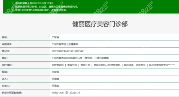 健丽医疗美容门诊部