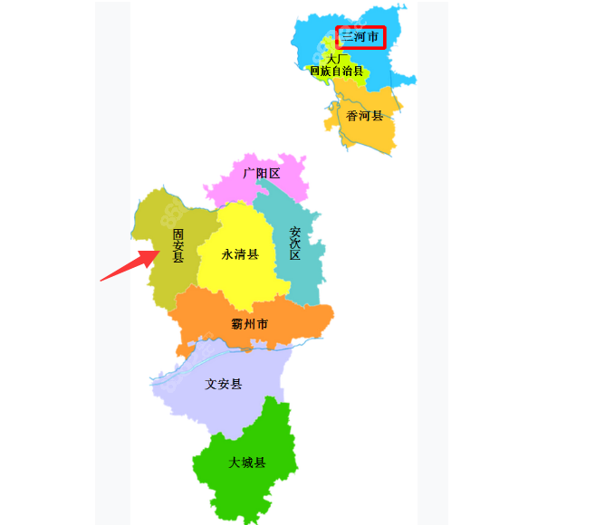 河北固安县城地图图片