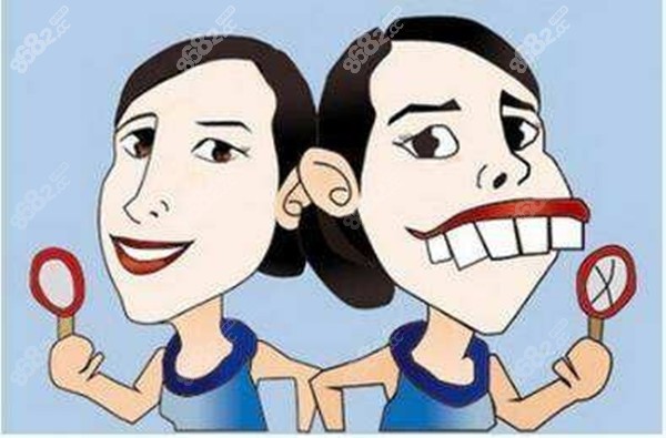 矫正牙齿前后对比图