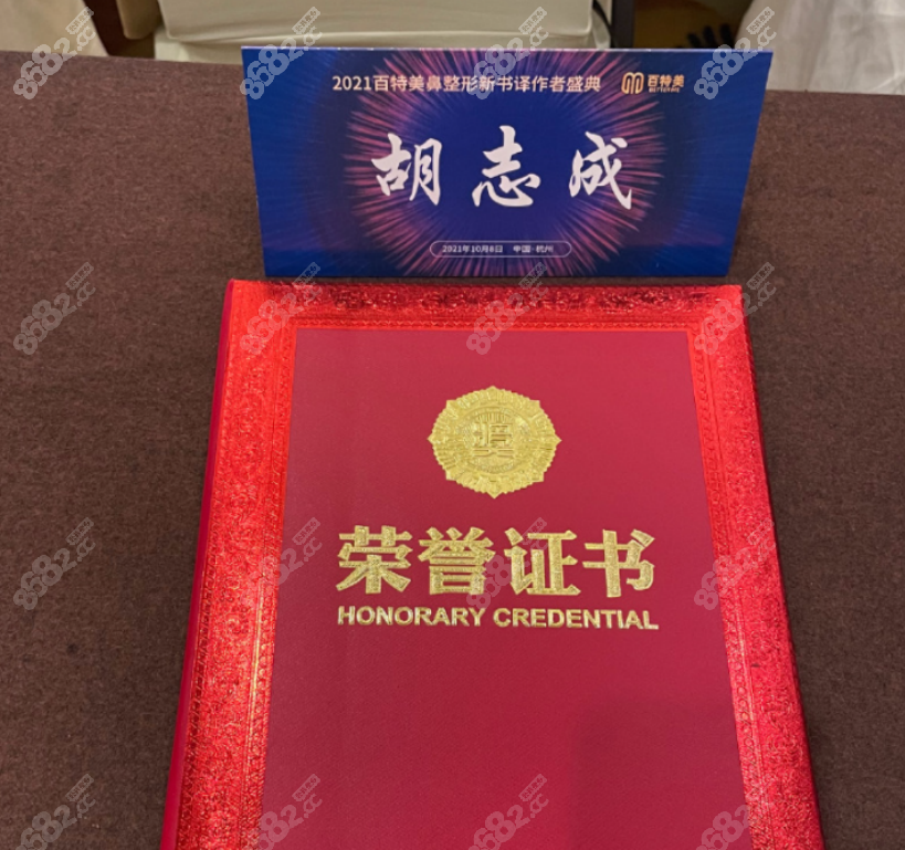 胡志成医生的个人荣誉