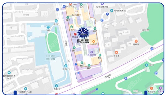 上海佳沪口腔来院线路展示图