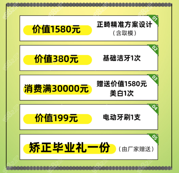 正畸成交送礼