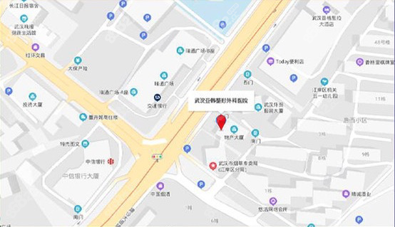 赵贵庆医生坐诊的武汉亚韩来院线路展示图