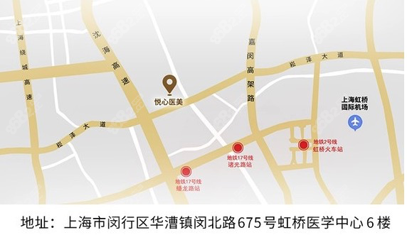 上海悦心来院线路展示图