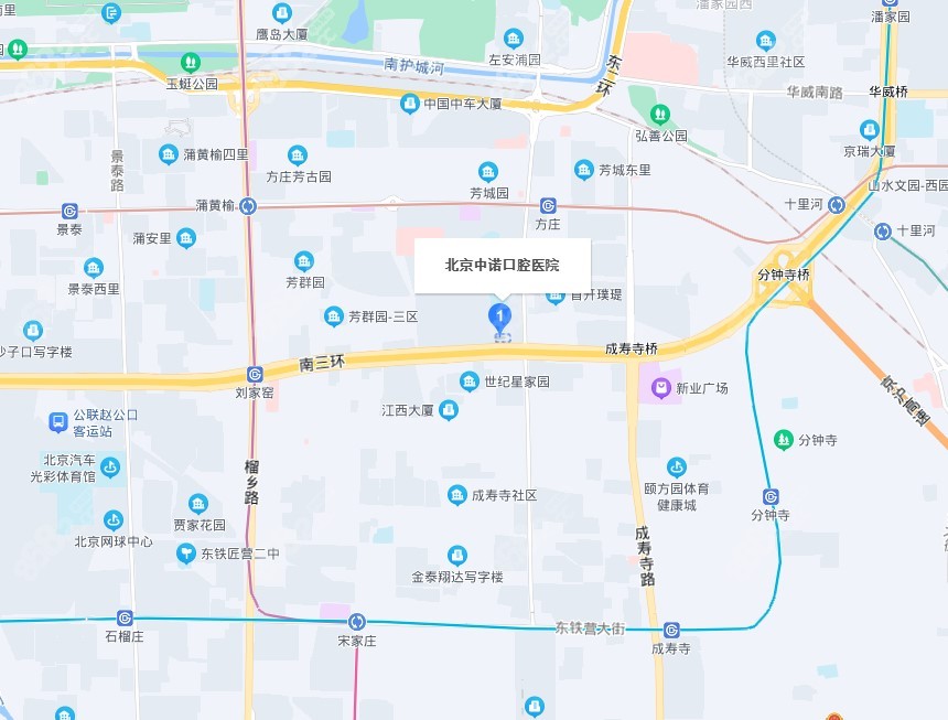 北京中诺口腔医院方庄总院地址