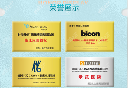 湛江珠江口腔醫(yī)院一些獲得的榮譽(yù)