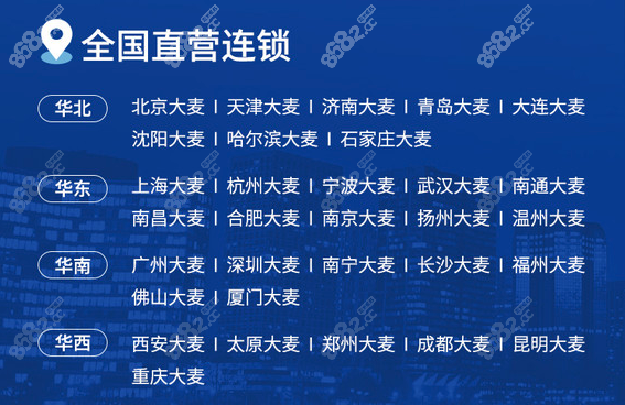 大麦连锁直营机构名单