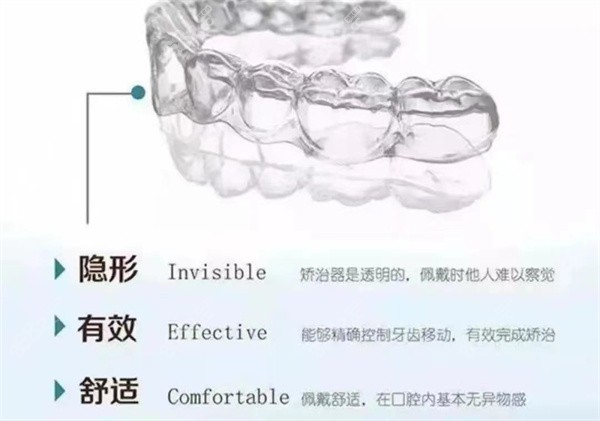 隐形牙齿矫正器的优点