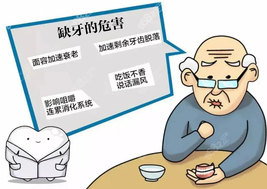 缺牙的危害