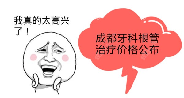 成都牙科根管治疗价格