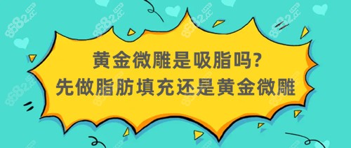 黄金微雕是吸脂吗?