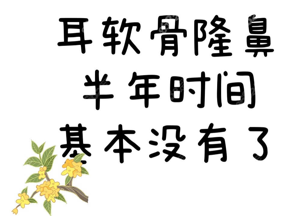 耳软骨隆鼻半年基本没了