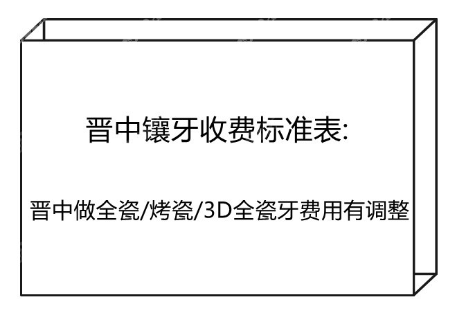 晋中镶牙收费标准表