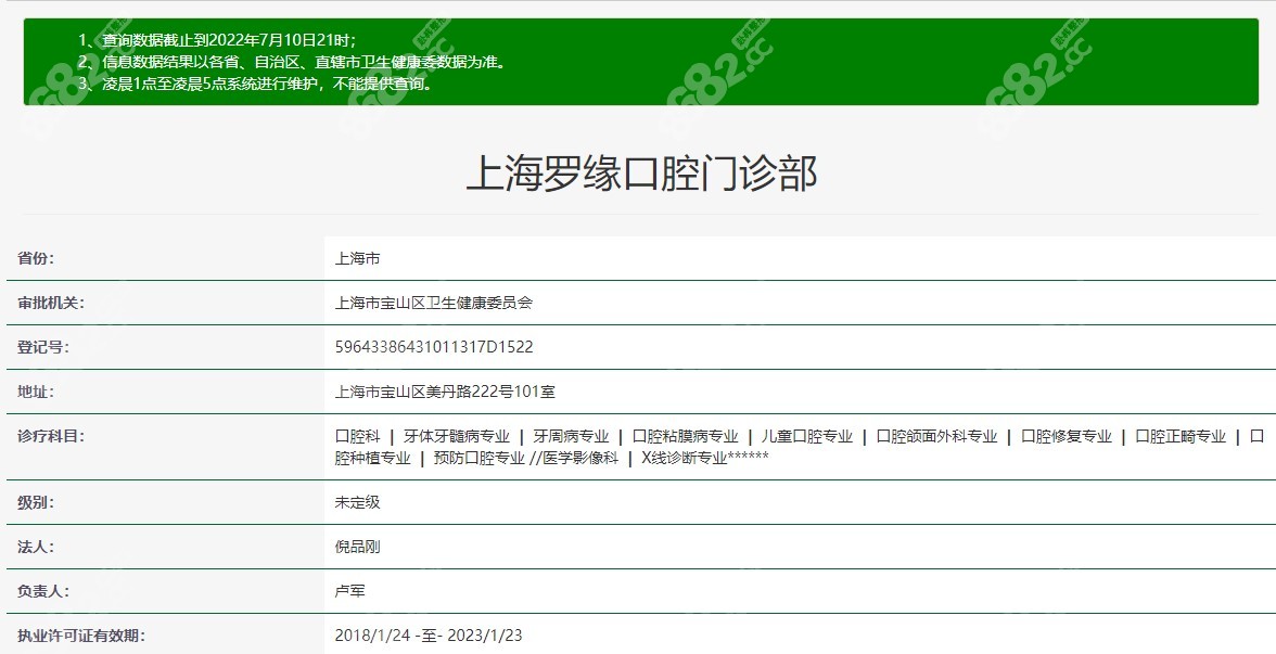 上海罗缘口腔门诊部怎么样