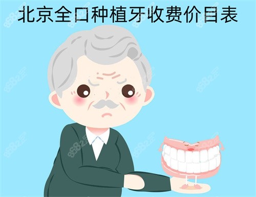 北京全口种植牙收费价目表，全口种植牙几万到几十万都有