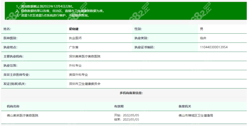 梁晓健医生