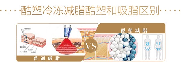 酷塑冷冻溶脂和吸脂区别