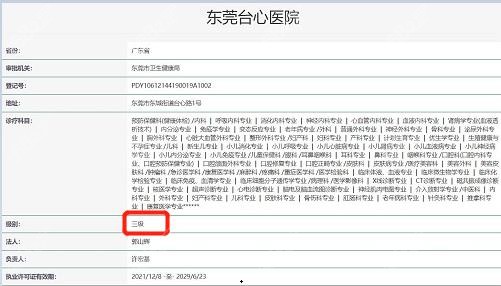 东莞台心医院美容科资质