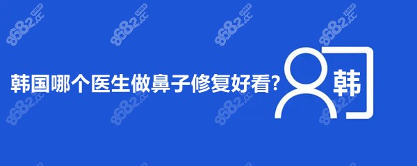 韩国哪个医生做鼻子修复好看