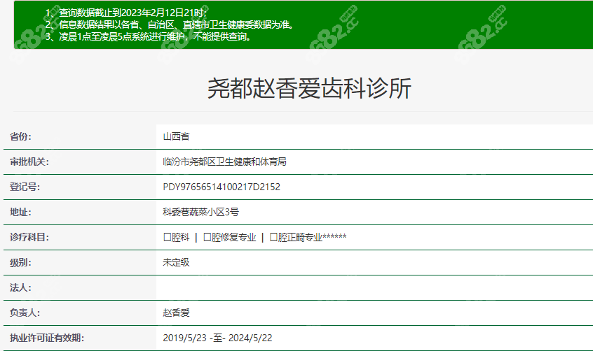 临汾尧都区赵香爱齿科诊所