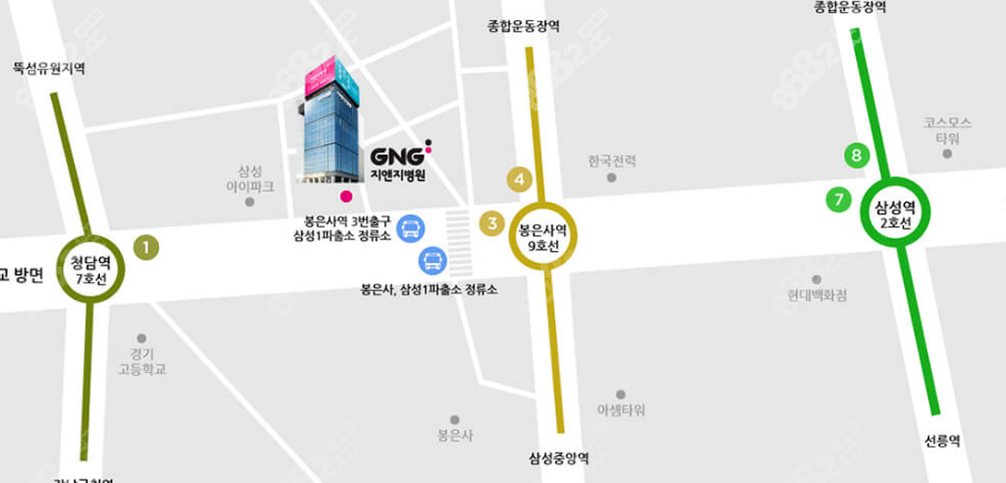 韩国gng医院乘车路线