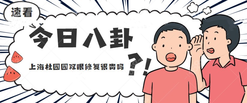 上海杜园园双眼修复很贵吗