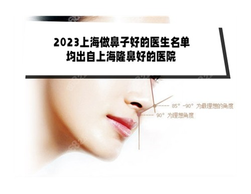 2023上海做鼻子好的医生名单