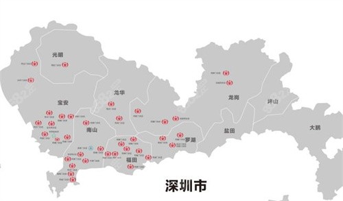 深圳同步口腔分布图