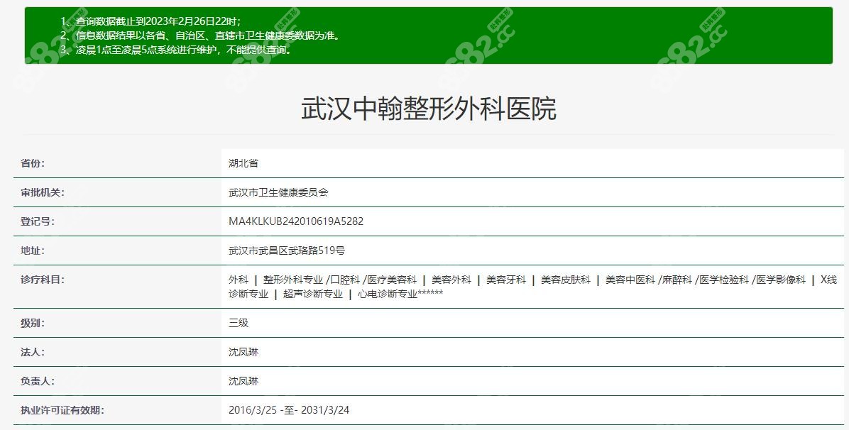 www.8682.cc武汉中翰整形医院资质