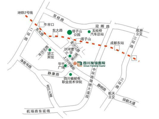 四川友誼醫(yī)院來院線路圖 四川友誼醫(yī)院來院線路圖