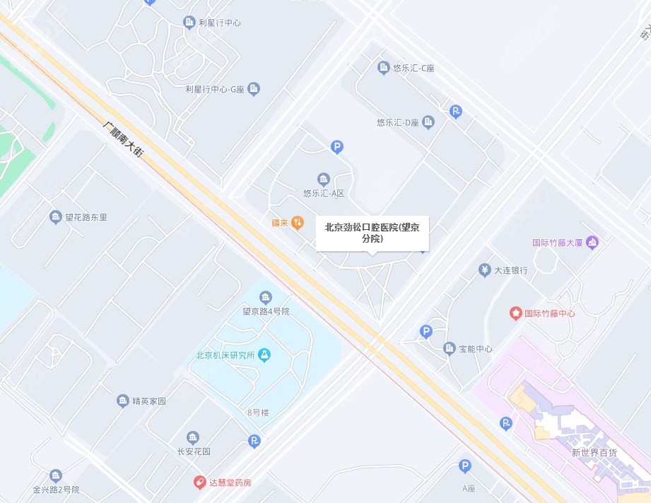 8682.cc北京劲松口腔医院望京分院地图上地址