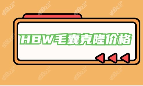 HBW毛囊克隆价格多少钱？