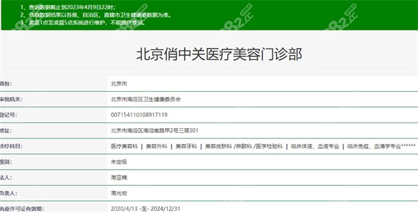 北京俏中关医疗美容正规