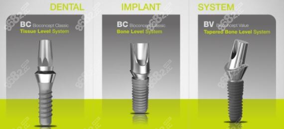 百康特BC软组织水平种植体的型号规格