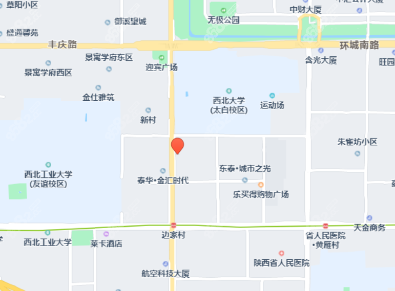 西安美奥口腔到院路线图