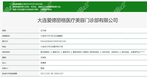 大连爱德丽格是几级医院?
