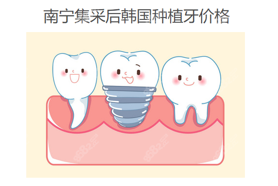 南宁集采后韩国种植牙价格