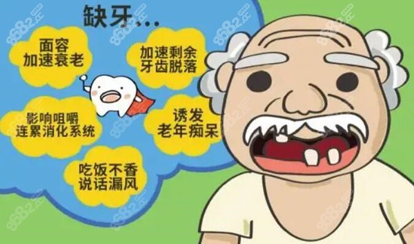 缺牙的危害