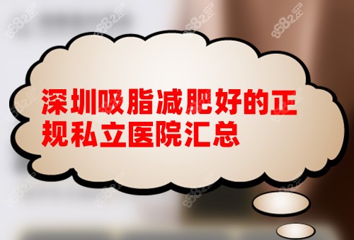 深圳吸脂减肥好的私立医院