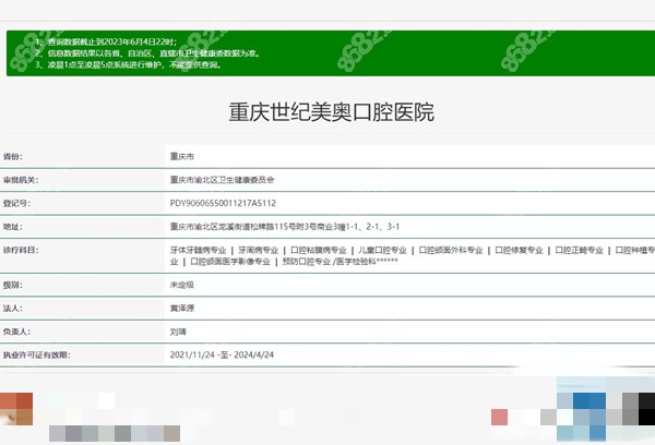 重庆世纪美奥口腔医院