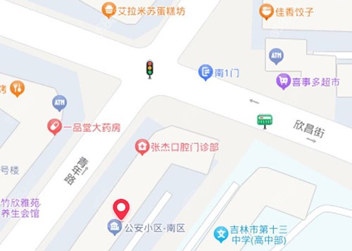 吉林市张杰口腔医院路线